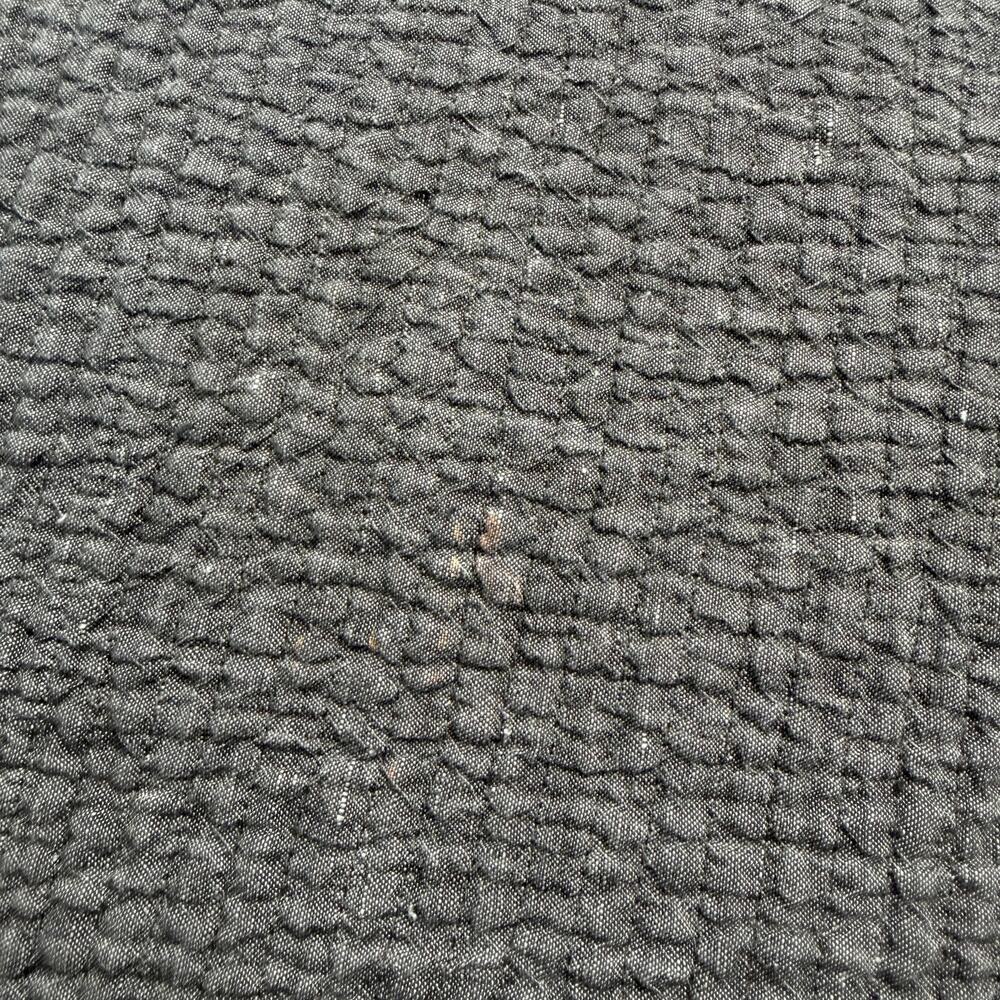 Restoration Hardware Grey Fog WASHED LINEN CHANNEL QUILTED COVERLET Full Queen - Picture 8 of 11